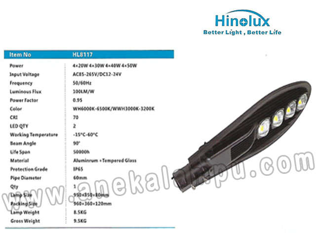 Lampu Jalan LED 200 Watt HL-8117